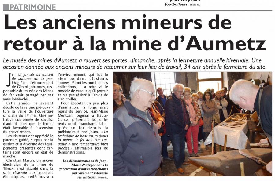 Aumetz muse e de la mine ouverure saison 04 05 2017