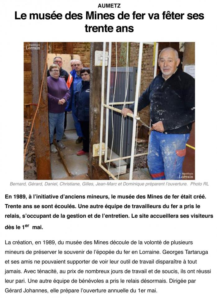 Aumetz muse e des mines 30 ans 17 04 2019 1