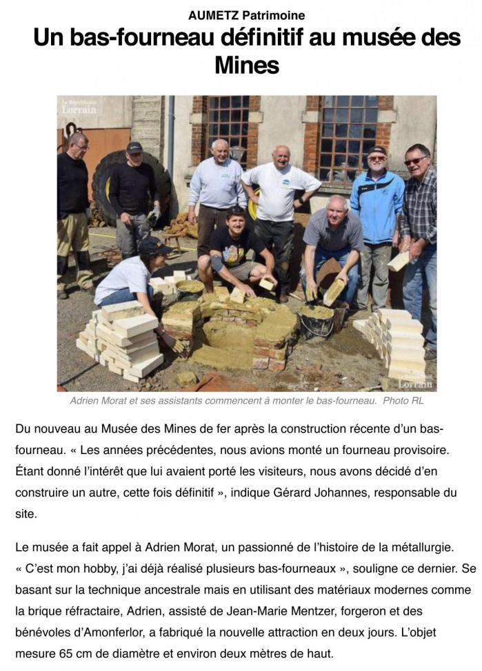 Aumetz muse e des mines bas fourneau 03 05 2019 1