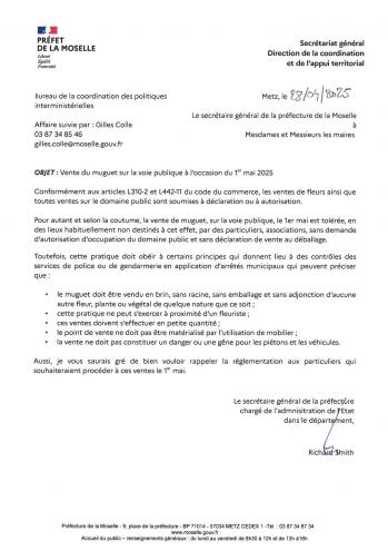 Vente de muguet